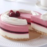 ラズベリーのレアチーズケーキの作り方 No Bake Raspberry Cheesecake｜HidaMari Cooking