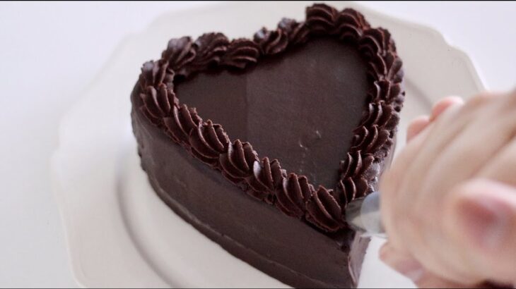 生クリーム・バターなしで作るチョコレートガナッシュケーキのレシピ ラッピングあり バレンタインデーに