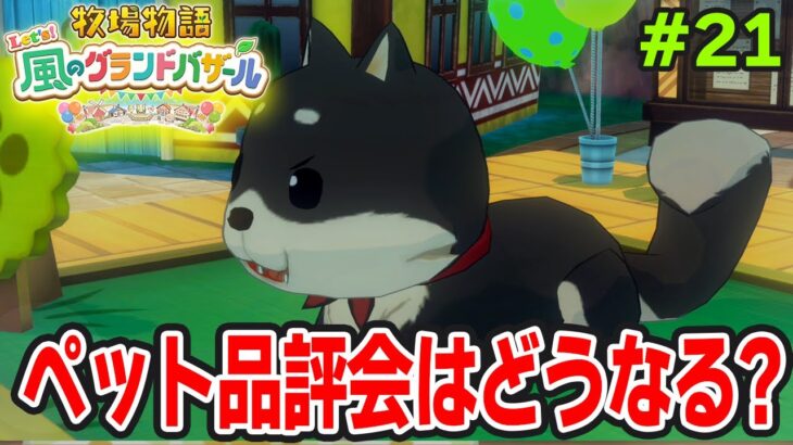 【新作】完全初見で楽しみまくる牧場物語リメイクの新作を実況プレイ！#21【Let’s！風のグランドバザール】【ぽんすけ】