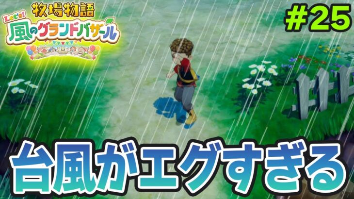 【新作】完全初見で楽しみまくる牧場物語リメイクの新作を実況プレイ！#25【Let’s！風のグランドバザール】【ぽんすけ】