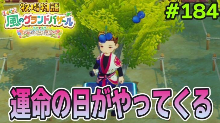 【新作】完全初見で楽しみまくる牧場物語リメイクの新作を実況プレイ！#184【Let’s！風のグランドバザール】【ぽんすけ】