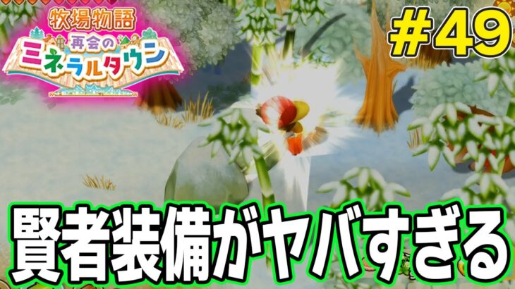 【初見】効率厨が挑む新たな牧場主生活で実況プレイ！#49【牧場物語 再会のミネラルタウン】【ぽんすけ】