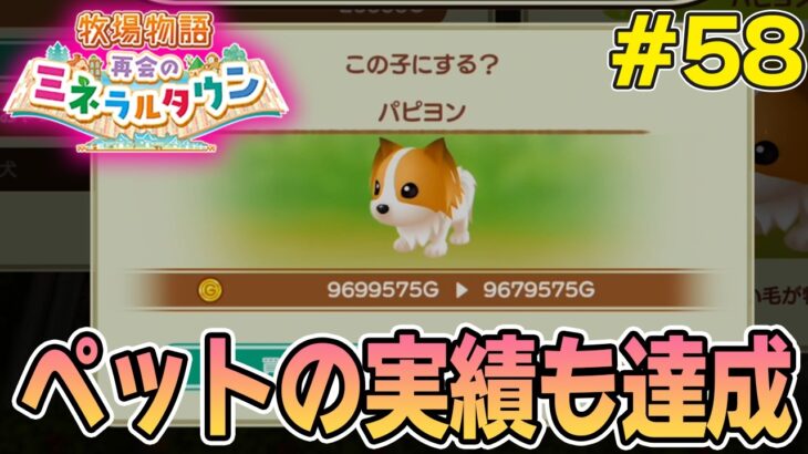 【初見】効率厨が挑む新たな牧場主生活で実況プレイ！#58【牧場物語 再会のミネラルタウン】【ぽんすけ】