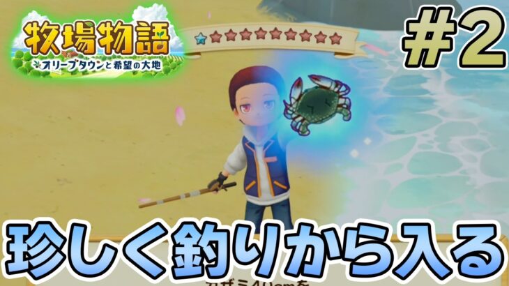 【初見】新しい牧場でも効率求めて開拓しまくってみる！#2【牧場物語 オリーブタウンと希望の大地】【ぽんすけ】