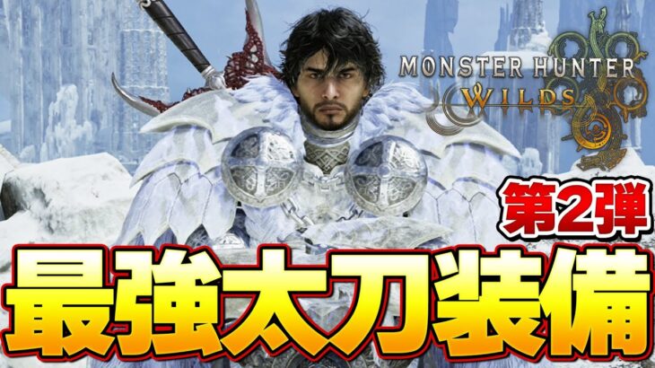 ガチで強い約2分で4回麻痺安定火力！第2弾 ワイルズ太刀最強装備はこれだ！！！【モンハンワイルズ】『モンスターハンターワイルズ』