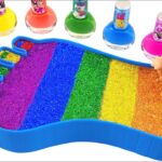 Satisfying Video l How to make Rainbow Foot Pool into Mixing Slime and Nail Polish Cutting ASMR #106