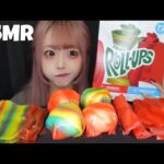 【ASMR】噂のロールアップを凍らせて食べる！不思議なバリバリ食感！【咀嚼音】