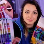 ASMR | Swatching and Sorting 100 Markers by Color