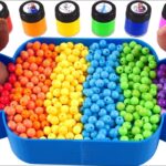 Satisfying Video l How To Make Surprise Candy with Mixing Rainbow Beads in Bathtubs Cutting ASMR #1