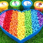 Satisfying Video l How to make Rainbow Candy Pool AND Princess Balls INTO Squishies Cutting ASMR #07