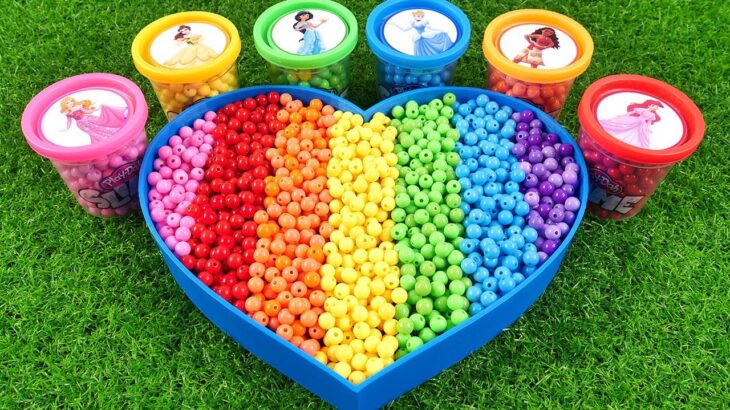 Satisfying Video l How to make Rainbow Candy Pool AND Princess Balls INTO Squishies Cutting ASMR #07
