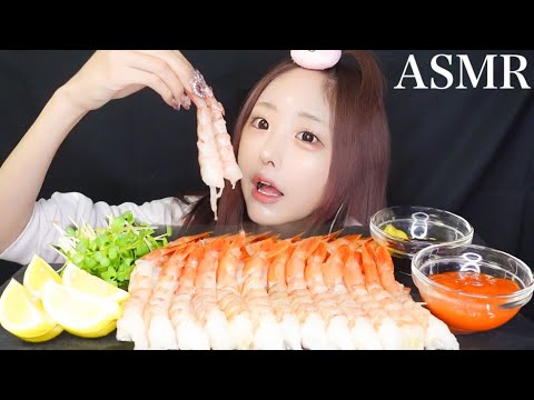 【ASMR】プリプリ！生赤エビの咀嚼音🦐 海老のお刺身【Eating sounds shrimp】