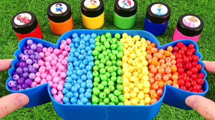 Satisfying Video l How to make Rainbow Candy Box FROM Painted INTO Squish Balls Cutting ASMR #63