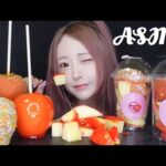 【ASMR】色々なりんご飴🍎の咀嚼音【candy apple eating sounds】