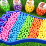 Satisfying Video l How to make Rainbow Foot Bathtub WITH Mixing Funny Cnady Balls l Cutting ASMR #11