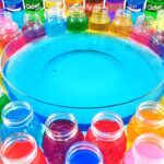 Satisfying Video l How to make Rainbow Clear Pool from Mixied All My Party Slimes Cutting ASMR #2024
