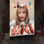 ヤリイカ食べ方アレンジ🦑#ASMR#mukbang#ヤリイカ#食べ比べ#squid このタイプのイカやっと見つけた🥹💗