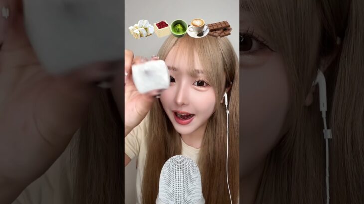 MOCHI CUBE mini ASMR☁️🫧#ASMR#mukbang#mochi#もち#餅#和菓子