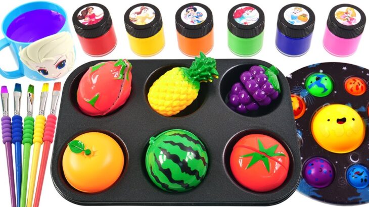 Satisfying Video l How to make Rainbow Lollipop Squishi FROM Slime & Space Station Cutting ASMR #99