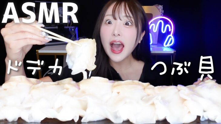 【ASMR】ドデカ巨大つぶ貝の咀嚼音【mukbang】
