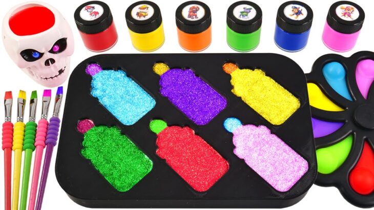 Satisfying Video l How to make Rainbow Laser-Pool from Lollopops and Making Nail Polish & Mix Slimes