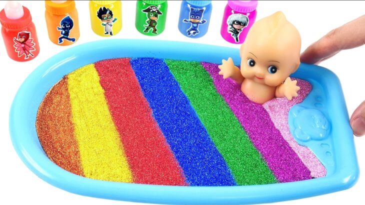 Satisfying Slime Video l How to Make Tranquil Bathtubs into Mixture Slime & Super-hero  Cutting ASMR