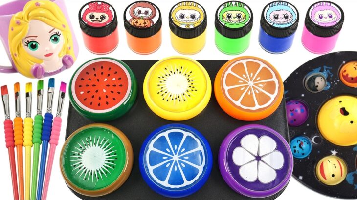 Super Satisfying Video l Transforming Rainbow Sugar Pops into Liquid Colors & PlayDough Crunchy ASMR