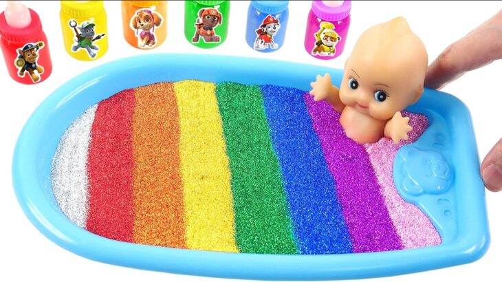 Satisfying Video l Squishing All My Together Slime l Soft Mixture INTO Glossy Cube Tray Cutting ASMR