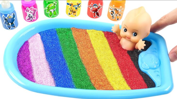 Satisfying Slime Video l Oddly How to Make Rainbow Bathtub WITH Mixing Slime FOR Oceans Cutting ASMR
