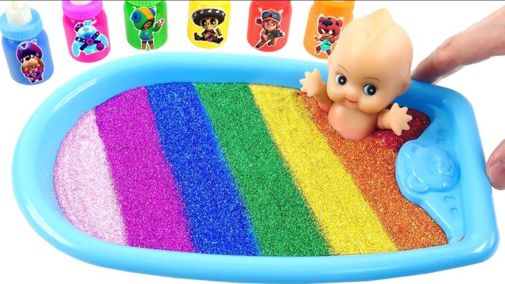 Satisfying Video l How to Made Rainbow SlimeDoss into Mix Glitter Egg with Squishy Ball Cutting ASMR