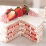 いちごのミルクレープケーキの作り方：クリスマスケーキ Strawberry Mille Cape Cake：Christmas Cake｜HidaMari Cooking