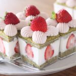 簡単いちごと抹茶のショートケーキの作り方 ひな祭り