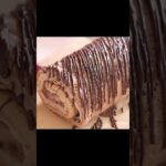 パリパリしっとりチョコロール🍫 #shorts  #cakedecorating