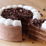 チョコレートとコーヒーのクリームケーキ：カフェモカケーキの作り方