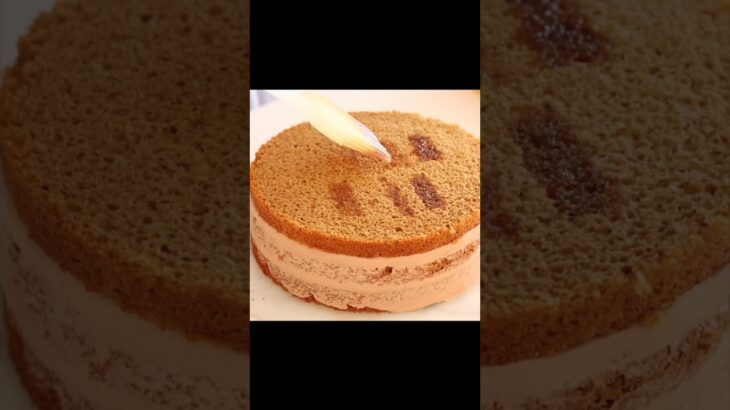 Chocolate coffee cake🍫チョコレート&コーヒーのショートケーキ #shorts #asmr