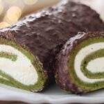 Wチョコレートと抹茶のロールケーキの作り方