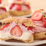 いちごのシュークリームの作り方：米粉のお菓子/全卵カスタードクリーム｜HidaMari Cooking