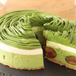 濃厚抹茶のモンブラン・レアチーズケーキの作り方：オーブンなし、卵なし｜HidaMari Cooking
