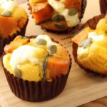 冷めても固くならない🎃かぼちゃとクリームチーズの米粉マフィンの作り方：バターなし｜HidaMari Cooking