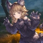 【グラブル】ハロウィンストーリー3日目、少し離れて楽しむウーフ,レニーと兄から逃げてきたハーゼリーラの出会い