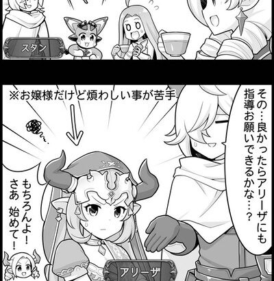 【グラブル】ぐらぶるっ！2203話 お茶会のマナーを教えるマリア・テレサ