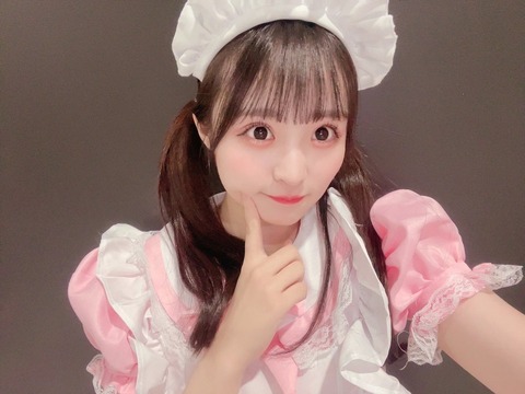 【SKE48】ピンクメイドのコスプレをする鬼頭未来が可愛い！