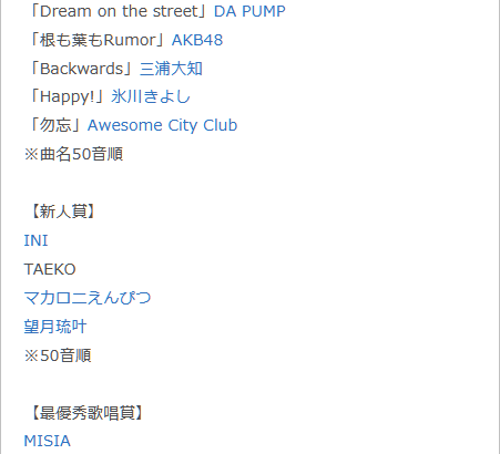 日向坂46の楽曲、残念ながら今年のレコ大でノミネートされず