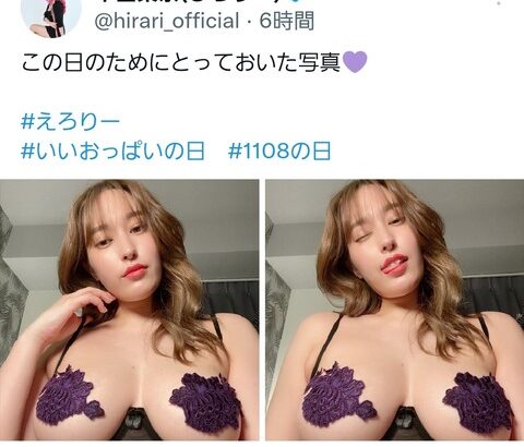 【元AKB48】平田梨奈さんの「#いいおっぱいの日」ツイートがなんかもうすごいw