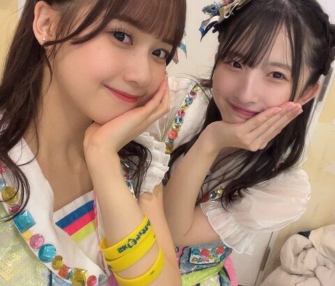 【SKE48】田辺美月と鈴木恋奈がお揃いの“ハートヘア”に！