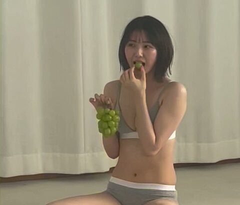 【SKE48】マスカット食べてる菅原茉椰がヘルシー過ぎる！！！