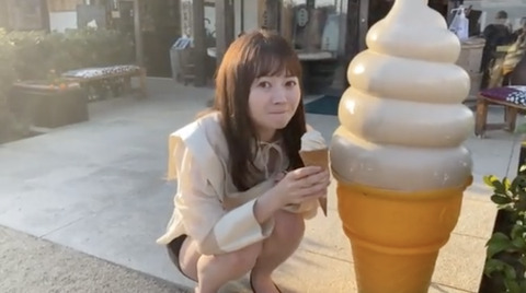 【SKE48】小豆島名物・醤油ソフトクリームを楽しむ江籠さんの動画を公開！