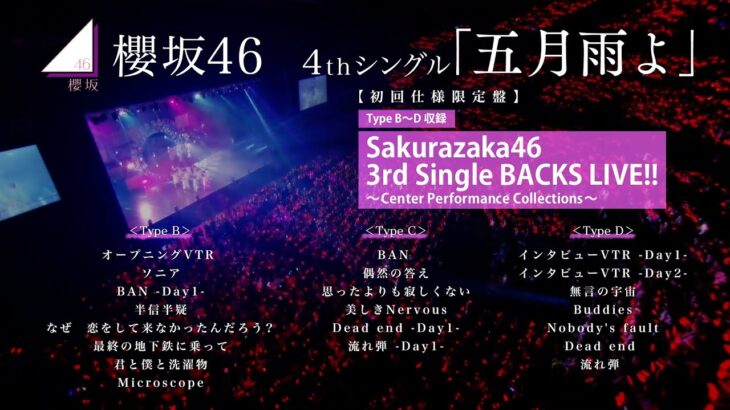 櫻坂46『Sakurazaka46 3rd Single BACKS LIVE!! ～Center Performance Collections～』ダイジェスト映像