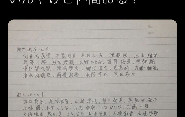 【悲報？】AKB48の新チームメンバーが覚えられない！！！！！