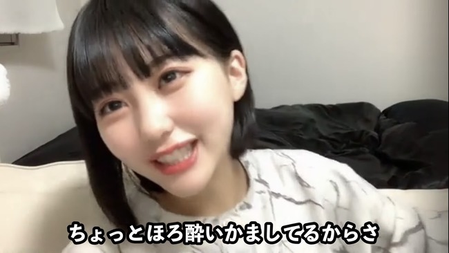 【HKT48】田中美久さん、ほろよいかまして酔っ払い配信ｗｗｗｗｗｗ【みくりん】